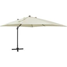 Hængeparasol med lys vidaXL 312344 - Sand 300cm