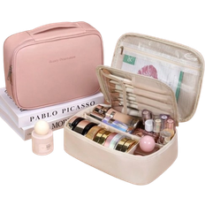 Shein 1pc.Travel Toiletry Bag - Space-Saving And Easy Access, Large Capacity Cosmetic Organizer, Portable For Travel, Multi-Functional Storage Bag Ideal For Outings Bathroom Accessories