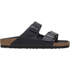 Birkenstock Arizona Leather Woven Embossed - Black