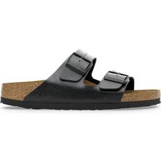 Birkenstock arizona bs black Birkenstock Arizona BS Birko-Flor Embossed - Shiny Lizard Black