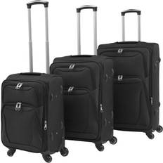vidaXL Soft Case Set of 3 - Black