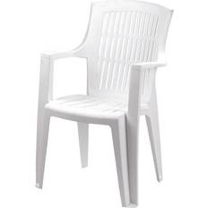 Sedie da giardino ProGarden Sedia da Giardino Polipropilene 60x62x89h cm Bianco Arpa Sedia da giardino per pranzo