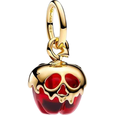 Pandora Disney Villains Evil Queen Apple Dangle Charm - Gold/Red