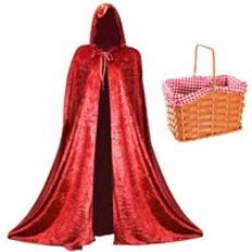 Capes & Ponchos on sale I Love Fancy Dress Deluxe Velour Riding Hood Cape Basket