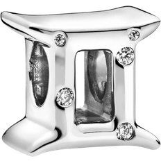 Pandora Gemini Zodiac Charm - Silver/Transparent