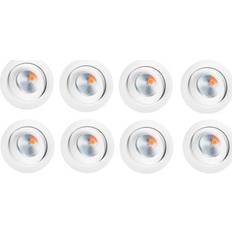 SG Armaturen Junistar Eco 6W DTW 8-P White Loftplafond ∅ 9cm 8stk
