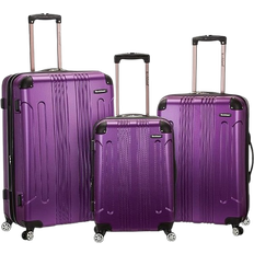 Rockland Hardside Spinner Set of 3 - Purple