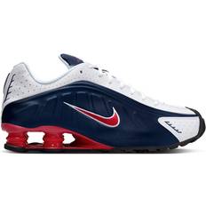 Nike Shox R4 M - Midnight Navy/White/Metallic Silver/Gym Red