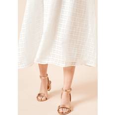 Women Heeled Sandals Dorothy Perkins There Mid Block Heel Sandals - Rose Gold