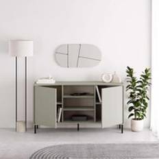 Green Sideboards Fwstyle Ash Green Large 2 Door Curved Sideboard