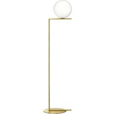 Flos IC F2 Brass Gulvlampe 185.2cm