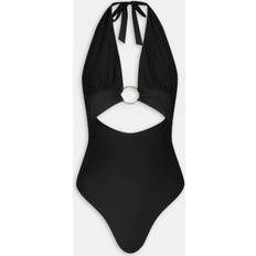 Cut-Out Bikinier Tala Bikini Badedragt Med Dyb Udskæring - Sort