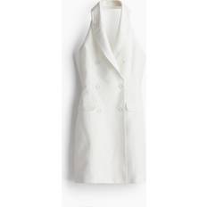H&M Pellavasekoitteinen Halterneck Bleiserimekko - Valkoinen