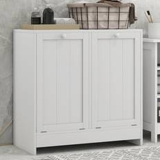 Kleankin 2 Door White Tilt Out Laundry
