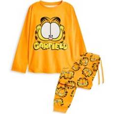 Orange Sleepwear Garfield Long Sleeve Long Leg Pyjama Set - Orange