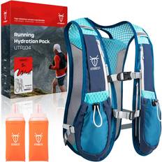 Chest Strap Running Backpacks Utobest Running Vest 5L Lightweight Backpack with 2 Soft Flask - Maratho