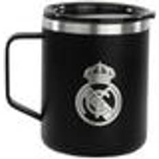 Real Madrid C.F. Navy Blue Stainless Steel Thermal Cup with Lid Travel Mug
