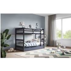 Flair Flair Zoom Detachable With Trundle Grey Bunk Bed