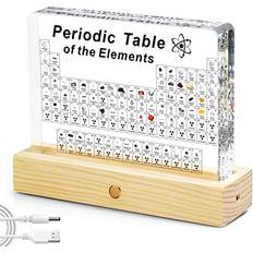 Ebel Periodiek Systeem Acryl LED 83 Echte Elementen Tafellamp