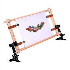 Embroidery Hoops & Frames on sale Torribaly Rotating Wooden CrossStitch Frame with Clip