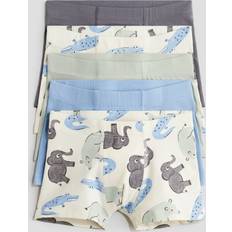 H&M 5er-Pack Trunks Jungen - Blau/Elefanten