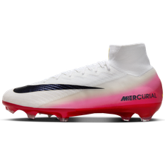Nike Superfly 10 Elite FG High-Top Football Shoes - Hvid/Rød/Navy
