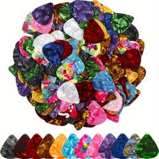 Temu 50pcs Colorful Guitar Picks 0.5mm