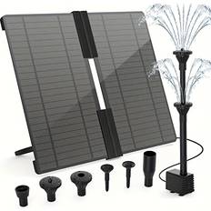 Temu Solar Fountain Folding High-Pond Nozzle