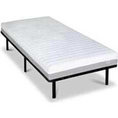 Ensembles de Lit Ensemble VENUS 90x200 cm Matelas Mousse HD Sommier Métal