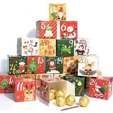 24pcs/Set Vintage Christmas Adventskalender