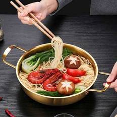 Hot pot Shein Korean Style Stainless Steel Pot Serving Hot Pot