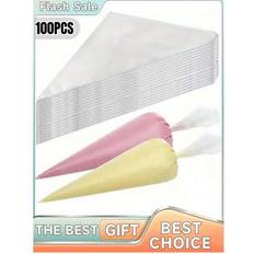 Icing Bags Shein 100pcs Disposable Piping Bags For Frosting Cookies Icing Bag