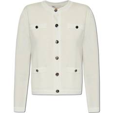 Cashmere - Women Cardigans Tory Burch Classic Cashmere Cardigan Button Style - Beige