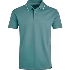 Weird Fish Men Polo Shirts Weird Fish Cotton Textured Polo Shirt - Duck Egg Blue