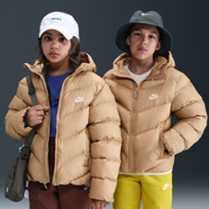 Nike Brown Jackets Nike All Day Play Older Kids Puffer Jacket - Brown