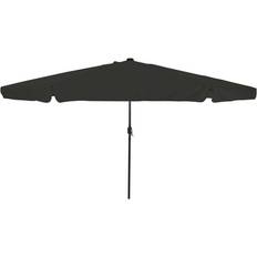 vidaXL Haveparasol Med LED-Lys 395x245 cm Sort