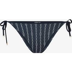 Tommy Hilfiger Bikinier Tommy Hilfiger Bikinitrusse Cheeky String Side Tie Print - Blå