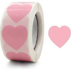 Shein Pink Heart Shaped Label Stickers 500pcs