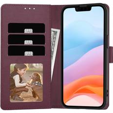 Tech-Protect Wallet iPhone SE 4 2025 Mulberry