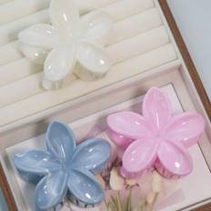Shein Flower Shaped Plastic Hair Clips 3-pack