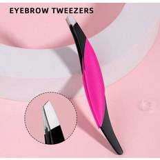 Tweezers Shein Professional Stainless Steel Eyebrow Tweezer Silicone Non-Slip Handle - Multi-Functional