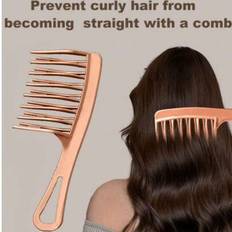 Gold Hair Combs Shein 3pcs Double Row Wide Tooth Comb