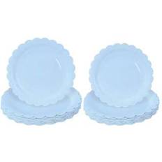 Shein Light Blue Paper Plates Set 9 Inch