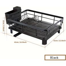 Temu Anti-rust Multifunctional Dish Rack Diskställ