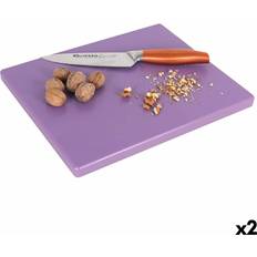 BigBuy Home Cutting Violet 40 x 40 x 4 cm 2 Units Chopping Board