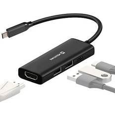 USB Hubs Swissten USB C Hub 4 in 1 HDMI 4K Recharge 100W