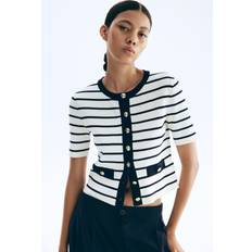 H&M Ladies Short-sleeved Cardigan - White