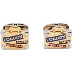 Paul Smith Travel Design Cufflinks Elegant Silver