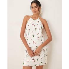 Abercrombie & Fitch Dresses Abercrombie & Fitch Halter Neck Open Back Linen Mini Dress Multi