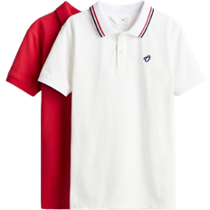 H&M Dreng Poloshirt I Bomuld - Hvid